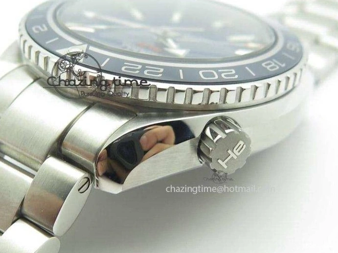 0501 Planet Ocean GMT 42mm V6F Best Edition Blue Bezel Blue Dial On SS Bracelet A ModernLook 8274